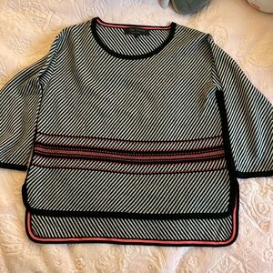Rag & Bone Dawn Stripe Merino Wool Blend Pullover Sweater